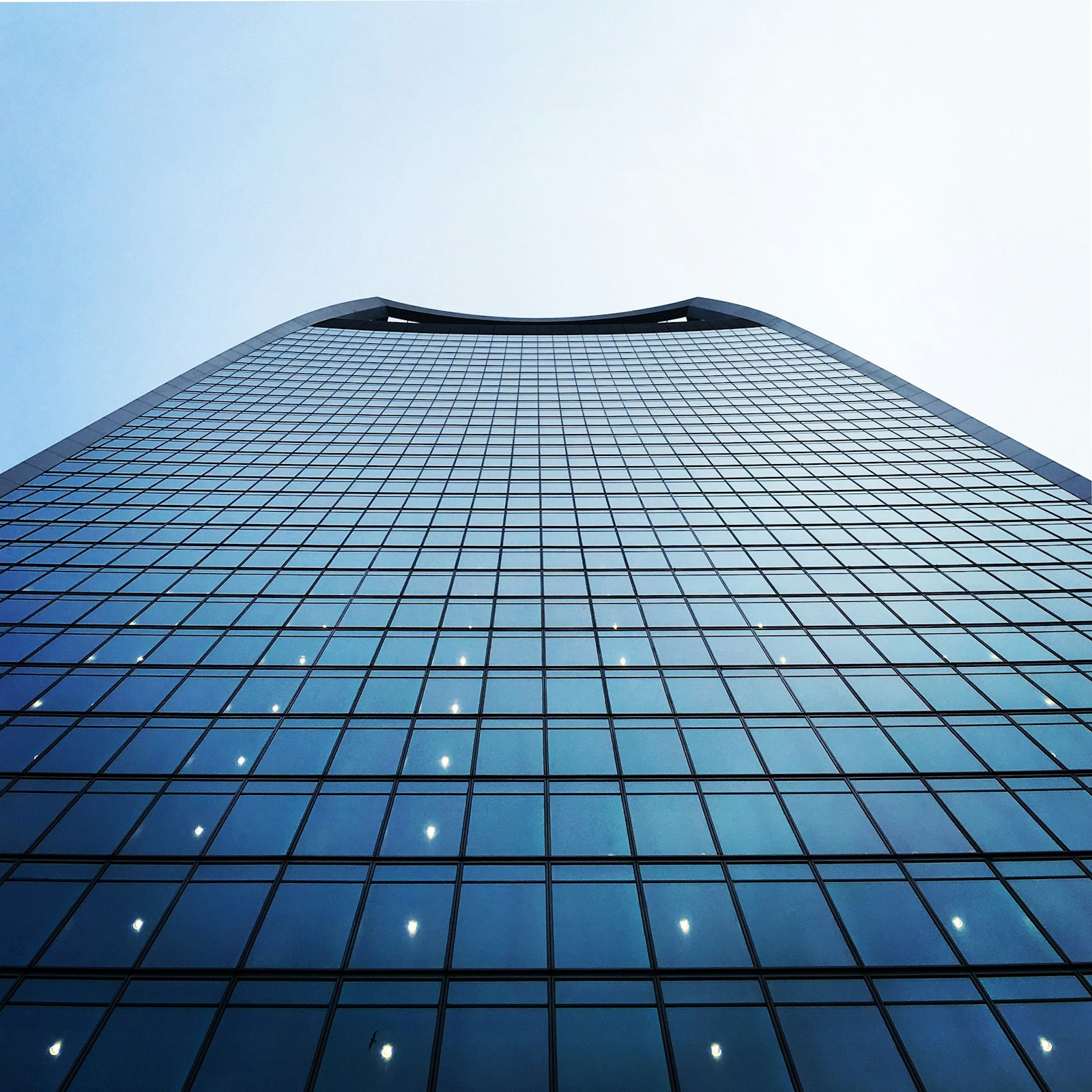 Glass corporate business towers in Mexico City