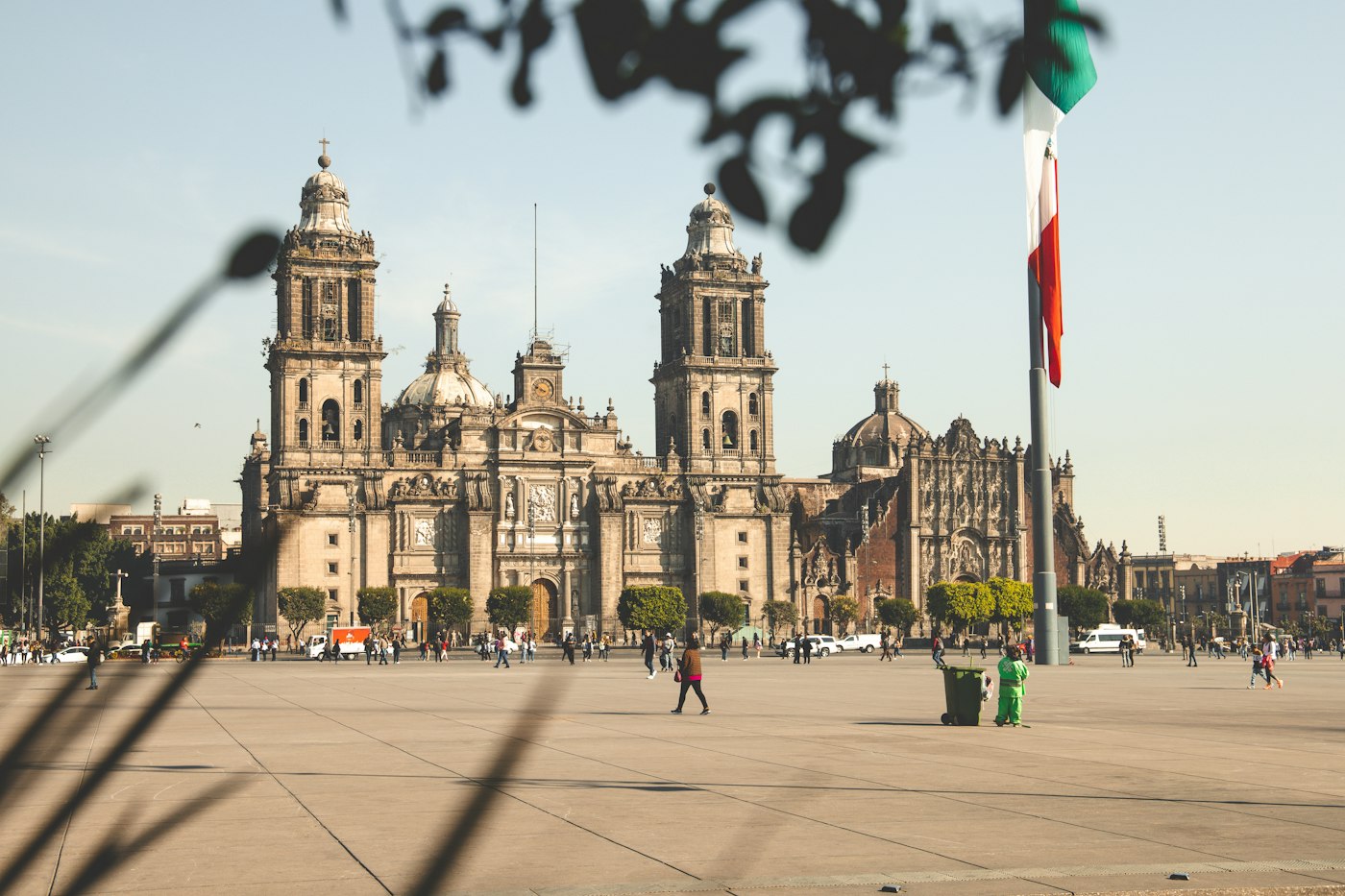 Glass corporate business towers in Mexico City